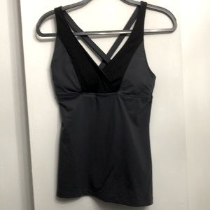 Victoria's Secret Black Crossback Tank Top Medium